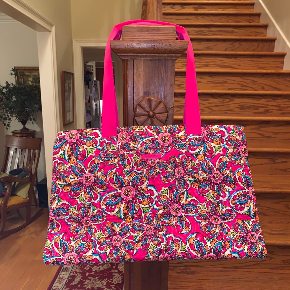 Vera Bradley Triple Compartment Bag Sunburst Pink